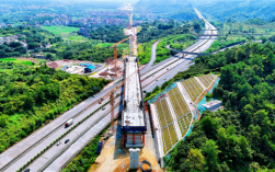 跨度达180米！国内在建高铁最大跨度系杆拱主体完工 ！