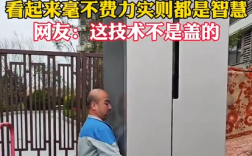 男子独自从货车上卸下双开门大冰箱 看起来毫不费力 网友:这技术不是盖的 !