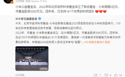 捐赠5亿元!雷军:小米创新联合基金已支持141个优秀科研团队 !