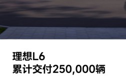 上市仅一年 理想L6交付破25万辆！斩获三个冠军 ！