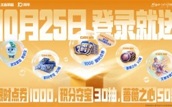 《王者荣耀》十周年:10月25日登录就送免费皮肤、1000限时点券 !