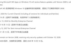 Windows 10用户注意！微软确认Microsoft 365停止支持日期 ！